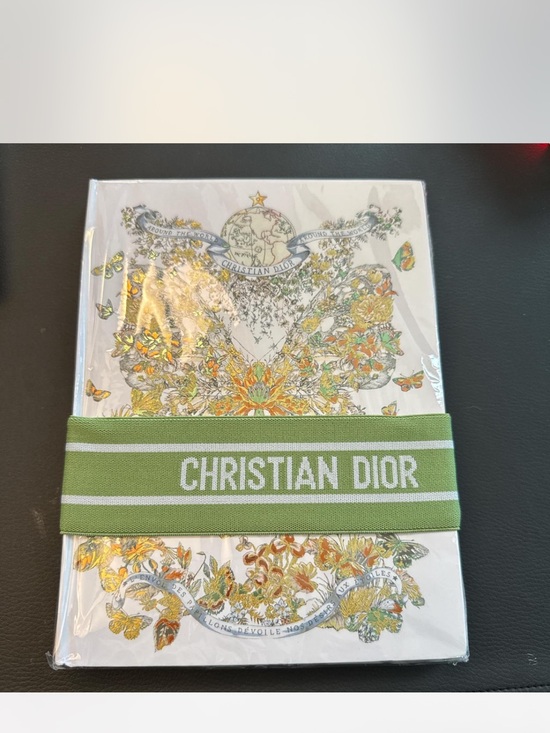 Dior Other - Christian Dior Around the World Butterfly Notebook Green/Gold/Orange
